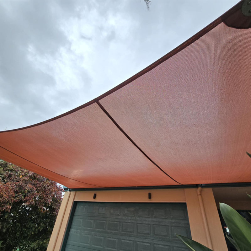 Shade Sail Cleaning Brown Shade Sail After